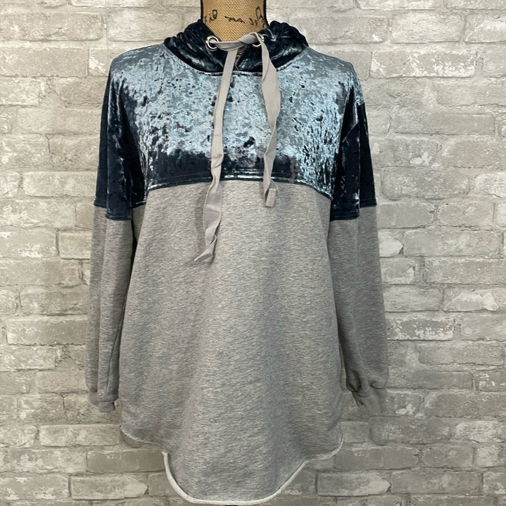 Gimmicks Velvet Hooded Sweatshirt